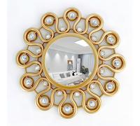 TEMU Espejo colgante decorativo de lujo , espejo de vidrio HD, espejo colgante, espejo de decoración de pared, espejo de lujo, espejo colgante decorativo