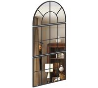TEMU Espejo de pared arqueado HOMCOM, espejo de pared con forma de ventana, juego de 3 piezas, de metal, para , dormitorio, pasillo, 76 x 149 cm, negro