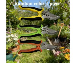 TEMU ¡Esta tijera de jardinería es tan útil! Mango verde y negro con agarre , y cierre fácil con , recorte afilado, de de flores afiladas y antideslizantes, ayudante de jardinería