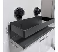 TEMU Estante de Almacenamiento de Cocina Giratorio de Acero Inoxidable Jiayun - Sin Taladro, Organizador de Especias y Condimentos en la Pared con Ventosas