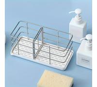 TEMU Estante de almacenamiento para encimera de cocina de acero inoxidable 304, estante de pared para baño
