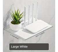 TEMU Estante Multifuncional de Pared, Estante de Acero Inoxidable para - Diseño con Montaje para Taladro, Ideal para Routers, Decodificadores de TV y Estantes Flotantes para Baño, Estantes Flotantes