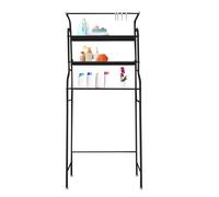 TEMU Estantería de baño WC Home baldas y colgador - Organizador multiusos para baño, lavabo y lavadora - Estructura resistente y diseño compacto - 163x68x25cm