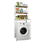 TEMU Estantería para Lavadora. Estante Organizador Baño Ahorra . Estantería Almacenamiento de 3 Niveles de Madera E1 y Acero.