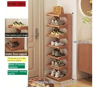 TEMU Estantería para Zapatos de 2/7 Niveles, de , Organizador y Almacenamiento Deportivo, Armario Para Calzado e , Diseño en Pie con Madera Natural, Idealpara Entrada, Dormitorios o Rentadas
