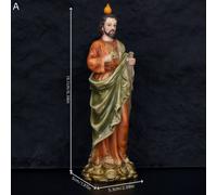 TEMU Estatua de San a en Resina - Figura Religiosa para Exteriores, Ícono para Oración, Decoración de u Oficina, Escultura Duradera de , Regalo Católico para Navidad, Pascua y