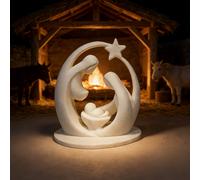 TEMU Estatua Escultura Religiosa de Navidad en 3D - Figura de de , Decoración de Altar de Plástico Adecuada para , Hogar y Oficina - Regalo Ideal para Navidad, Pascua y Día de la