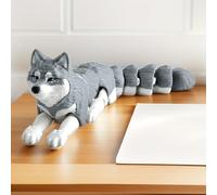 TEMU Estatua Husky en 3D, Articulada Multi-, , Adecuada para que los Niños Jueguen
