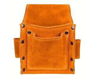 TEMU Estuche de Herramientas de Cuero, Bolsa para Cinturón de Herramientas, Accesorio para Carpinteros y Electricistas con Espacios para Tornillos y Clavos