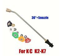 TEMU Extensión de Pistola de Agua a Presión para Limpieza de Autos con Varilla de 1/4 para KC K3 K4 K5 K6 K7 con Boquilla