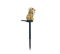 TEMU Farol Solar de Resina para Perro con Luz LED, Iluminación Decorativa para Jardín y Patio, Lámpara Solar para Exteriores y Decoración Festiva