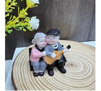 TEMU Figura de Resina de Pareja Anciana - para Decoración , Oficina o Dormitorio | Regalo Ideal para San Valentín y Aniversario, Decoración de Figuras para el Hogar