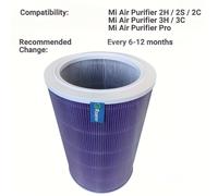 TEMU Filtro de repuesto para purificador de aire Rsenr Xiaomi, triple capa de activado, compatible con purificador de aire Xiaomi 3C 3H 3, 2C 2H 2S, Pro