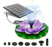 TEMU Fontana Solar de Calidad para Exteriores en Verano, Bomba de 1.4W con Boquillas, Adecuada para Estanques y Baños de Aves, Suministro de Energía sin Baterías