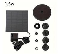 TEMU Fuente de agua con panel solar, 1 pieza, bomba de agua flotante y sumergible de 7V 1.5W-9W para acuario, piscina, jardín, estanque