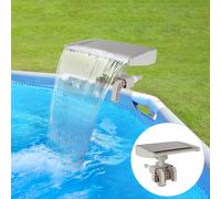 TEMU Fuente de cascada de plástico para piscinas elevadas - Accesorio de cascada junto a la piscina para una experiencia refrescante en la piscina