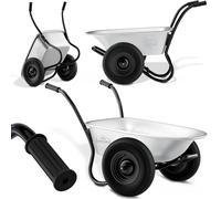 TEMU GARDEBRUK® de Obra Jardín Carga 150 KG Acero Galvanizado 100L Neumáticos Transporte Contrucción