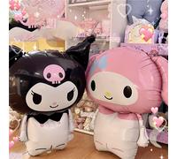 TEMU Globos Grandes de Sanrio Kuromi y My Melody - Decoraciones Oficiales para Fiestas de Kuromi y My Melody con Cara y Icónicos, para Helio para Suministros de Fiestas, Baby Showers Temáticos