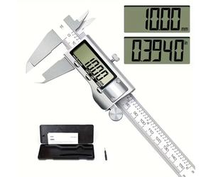 TEMU GOXAWEE Calibrador Vernier Digital, Herramienta de Medición de 0-150 mm, con Indicador de Electrónico de , Función de Apagado Automático, Conversión de Pulgadas a (6 Pulgadas/150 mm)