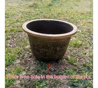 TEMU grande no porosa de 1 pieza/2 piezas/21L, macetero de plástico en color , adecuado para cultivo , para , depósito de agua, peces, uso interior y exterior