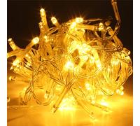 TEMU Guirnalda de luces LED serial con alimentación USB, decoración navideña interior y exterior, IPX4, para patio, jardín, árbol, Navidad, San Valentín, boda, de ( )