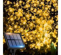 TEMU Guirnalda de luces LED solares románticas de para decorar tu porche de jardín en Navidad, Halloween, San Valentín, fiestas de , y ocasiones festivas
