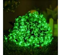 TEMU Guirnaldas de luces solares con forma de flores para exteriores, con luces LED, ideales para jardines, , patios, decoraciones nuevas para de , , árboles de Navidad y verdes