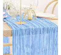 TEMU Halloween, Navidad, 3 paquetes de mantel de , corredor de mesa azul , mantel decorativo de tul, decoración de de , decoración de boda , decoración de mesa