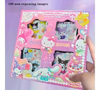 TEMU Hello Kitty Sanrio Set de 100 Stickers No Repetidos Cinnamoroll Kuromi Regalo de