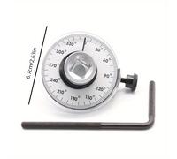 TEMU Herramienta de medidor de para llave dinamométrica de 1/2 , juego de llave dinamométrica de 1/2" con medidor de torque ajustable de , herramienta de medición profesional