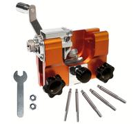 TEMU Herramienta para Afilar Motosierras, Jig de Afilado para Motosierra con 5 o 2 Piezas de de Tungsteno, Kit de Jig de Afilado Manual, Adecuado para Motosierras de 6"-22" de Todo Tipo