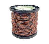 TEMU Hilo de corte en naranja y negro, disponible en diámetros de 2 mm, 2.4 mm, 2.7 mm y 3 mm, con una de 100 metros - un hilo versátil para cortacéspedes y recortadoras