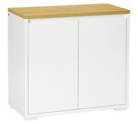 TEMU HOMCOM Aparador de Salon Armario de Almacenamiento Mueble Auxiliar de Cocina con y Estante Ajustable para Comedor Entrada 80x37x75 cm