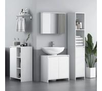 TEMU HOMCOM Armario de Baño con Espejo Armario con Espejo para Baño con Estante Ajustable Mueble para Baño Estilo Moderno 65x15x49 cm