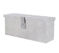 TEMU HOMCOM de almacenamiento - de herramientas de aluminio - Estuche de herramientas de aluminio con retráctiles y cerradura con llave