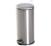 TEMU HOMCOM de Basura con a Pedal Basurero Automatico Cierre Interno Extraible con Volumen de 30 L Acero Inoxidable 29, 2x62, 9 cm Plateado