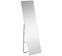 TEMU HOMCOM Espejo de Pie Espejo de Cuerpo 45x37x158, 5 cm Espejo de Pared con de Aleacion de Aluminio para Salon Dormitorio Vestidor Estilo Moderno Plata