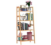 TEMU HOMCOM Estanteria de Bambu 4 Niveles Estanteria Escalera de Baño Organizador Zapatero 48x30x119cm