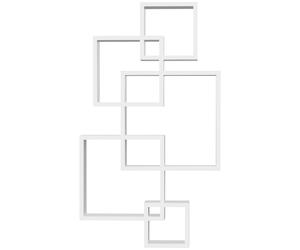 TEMU HOMCOM Estanteria de Pared con 5 Cubos Estante Flotante de Madera para Salon Dormitorio Entrada Estudio Estilo Moderno 49, 5x10, 2x86 cm