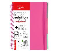 TEMU HOME Libreta de PP Cuadriculadas de 5 mm Se envía en colores aleatorios A4 21 x 29.7 cm 120 hojas por libreta 90 g/m² Clasificadas por en de hoja para una fácil identificación y organización.