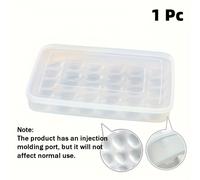 TEMU Huevera de 30 compartimentos con abatible - Contenedor de almacenamiento rectangular de plástico duradero resistente para organización de refrigerador y despensa, cartón de huevos que