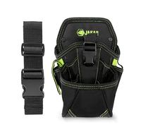TEMU JAKAH Bolsa de herramientas de electricista duradera con compartimento grande, cinturón de herramientas de cintura, estuche de electricista HL060
