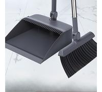 TEMU Juego de 1 escoba y recogedor plegables - Herramienta de limpieza del hogar extragrande y engrosada, diseño plegable y giratorio, juego de barrido multifuncional de 2 piezas, para uso doméstico
