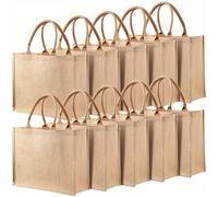 TEMU Juego de 10 Bolsas de con , Bolsas de Grandes Reutilizables para Compras, Regalos de Damas de Honor, Viajes, Manualidades, 15.3 X 12.2 X 5.9 Pulgadas, Navidad, Halloween