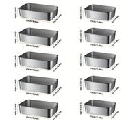 TEMU Juego de 10 Recipientes Medianos/Grandes para Almacenar Comida con Tapas Transparentes - Herméticos, Apilables, Ideales para Guarniciones, y Verduras - Organizador Versátil de Cocina