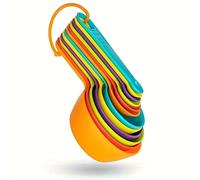 TEMU Juego de 12 Piezas de Cucharas y Tazas Medidoras de Plástico, Utensilios de Repostería , Cuchara para , Accesorios para Condimentos DIY