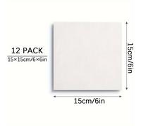 TEMU Juego de 12 piezas de lienzos para pintura al óleo, con medidas de 15x15 cm o 6x6 pulgadas, con un base profesional. paneles de planos están hechos de y son ideales para artistas.