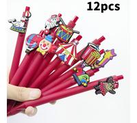TEMU Juego de 12 piezas, , estilo , Serie , , bolígrafo de gel con agarre de goma de PVC, color, aleatorio