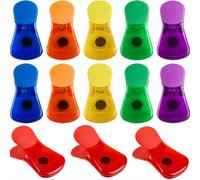 TEMU Juego de 13 clips magnéticos para sellar bolsas de alimentos, clips magnéticos coloridos para el refrigerador, ideal para la organización de la cocina del hogar, mini kit para el hogar