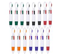 TEMU Juego de 15 Bolígrafos Retráctiles con Llavero - Colores Neón, Herramientas de Escritura y Dibujo Multifuncionales para Oficina y Material Escolar